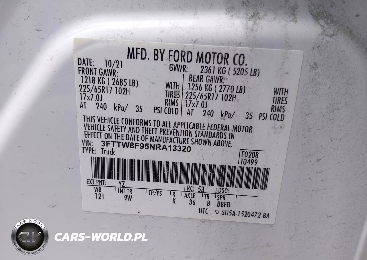 2022 Ford Maverick Lariat-Xl-Xlt VIN:3FTTW8F95NRA13320 - 9