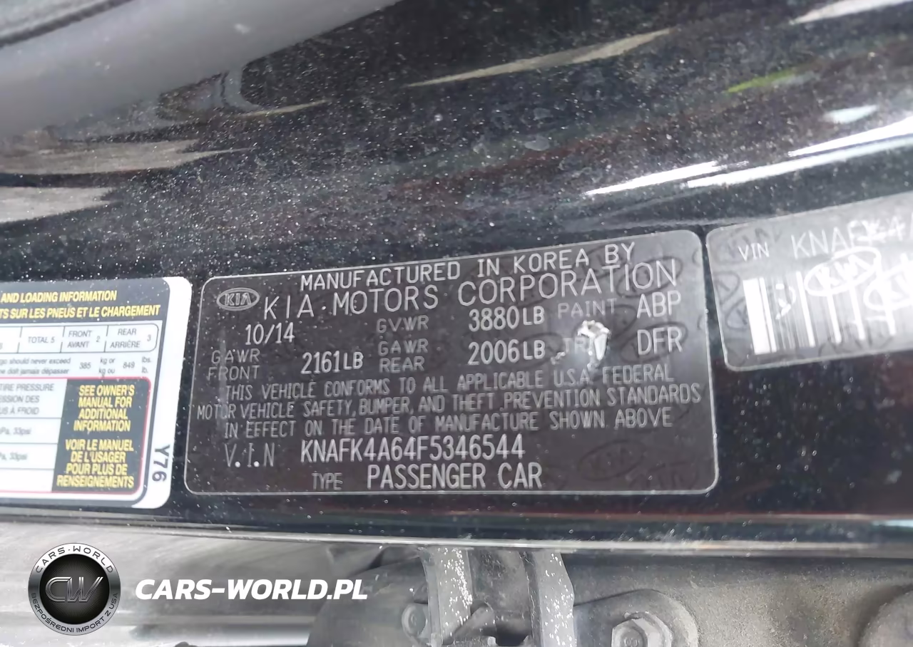 2015 Kia Forte Lx VIN:KNAFK4A64F5346544 - 9