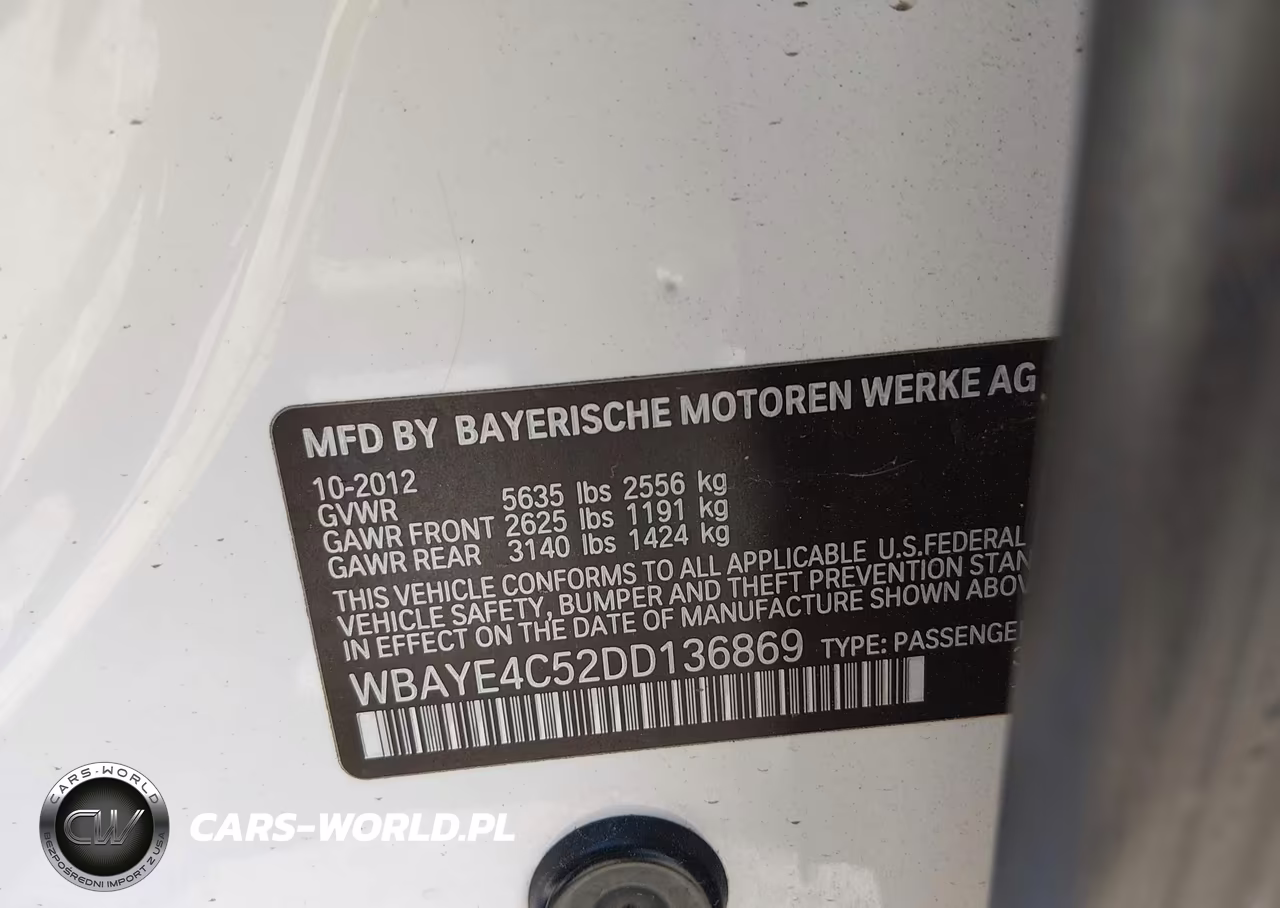 2013 BMW 740Li VIN:WBAYE4C52DD136869 - 9