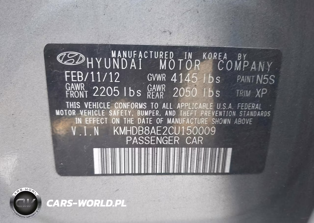 2012 Hyundai Elantra Touring Gls VIN:KMHDB8AE2CU150009 - 9