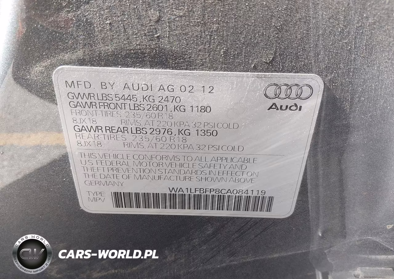2012 Audi Q5 2.0T Premium VIN:WA1LFBFP8CA084119 - 9