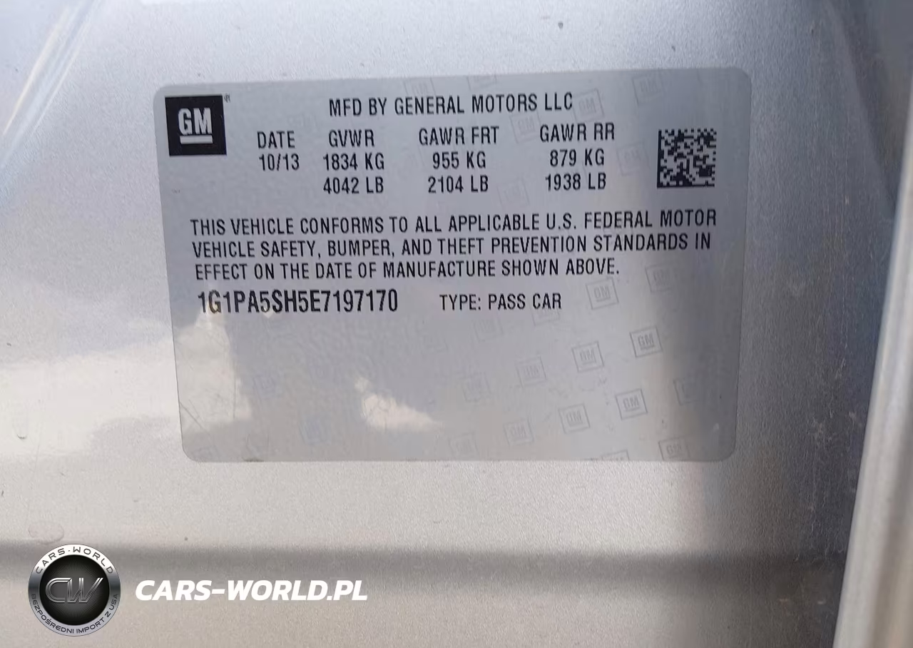 2014 Chevrolet Cruze Ls Auto VIN:1G1PA5SH5E7197170 - 9