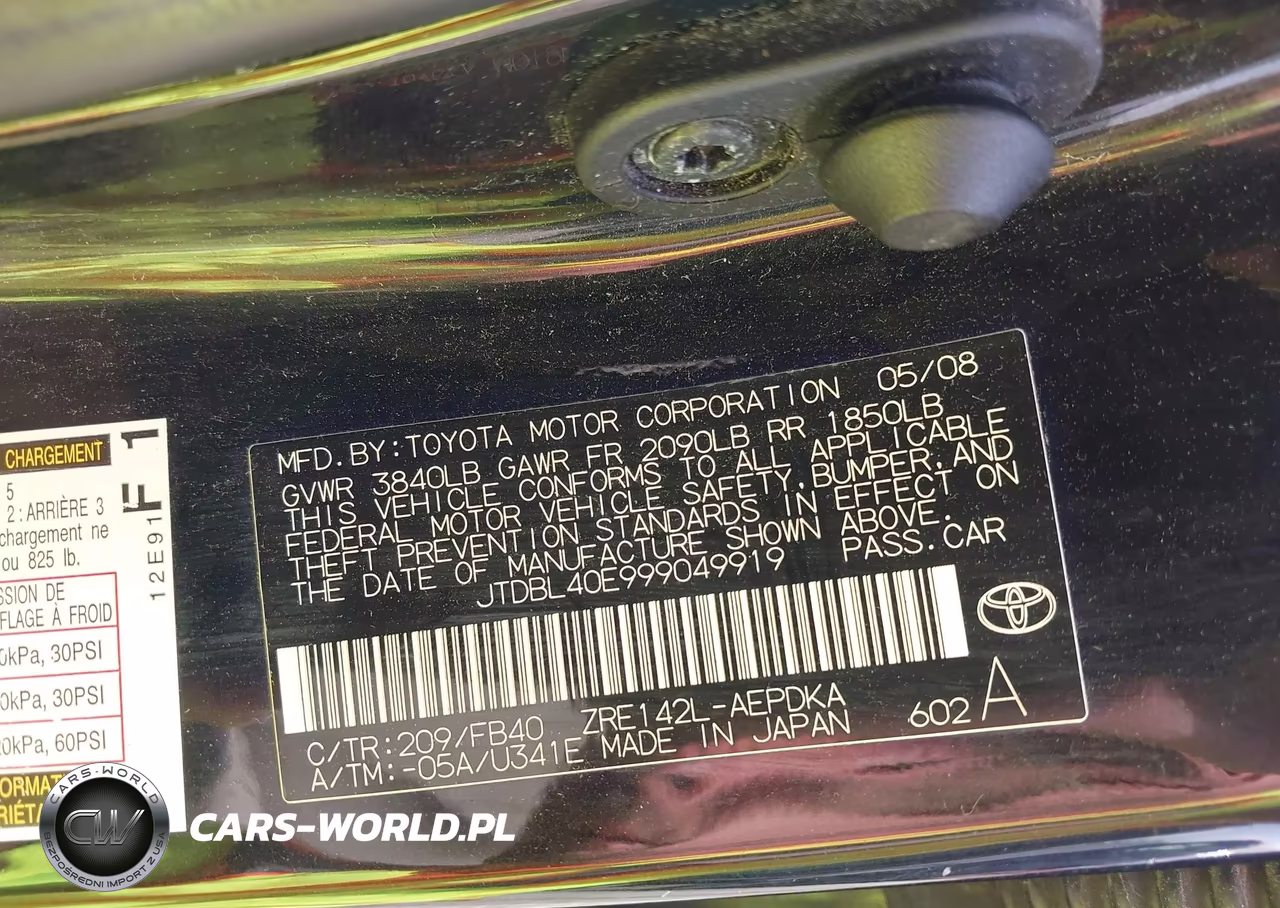 2009 Toyota Corolla Le VIN:JTDBL40E999049919 - 9