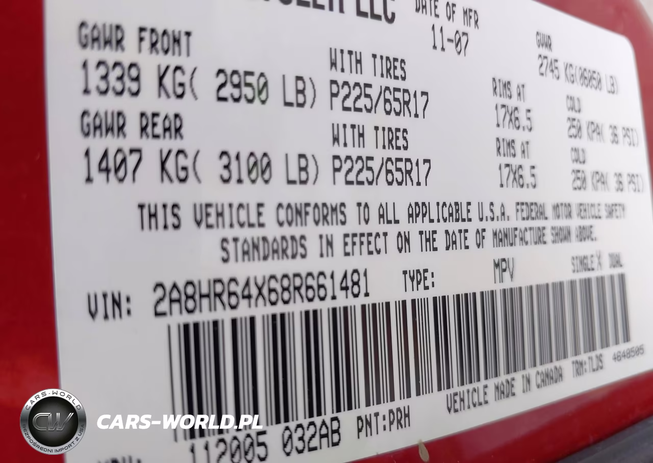 2008 Chrysler Town & Country Limited VIN:2A8HR64X68R661481 - 9