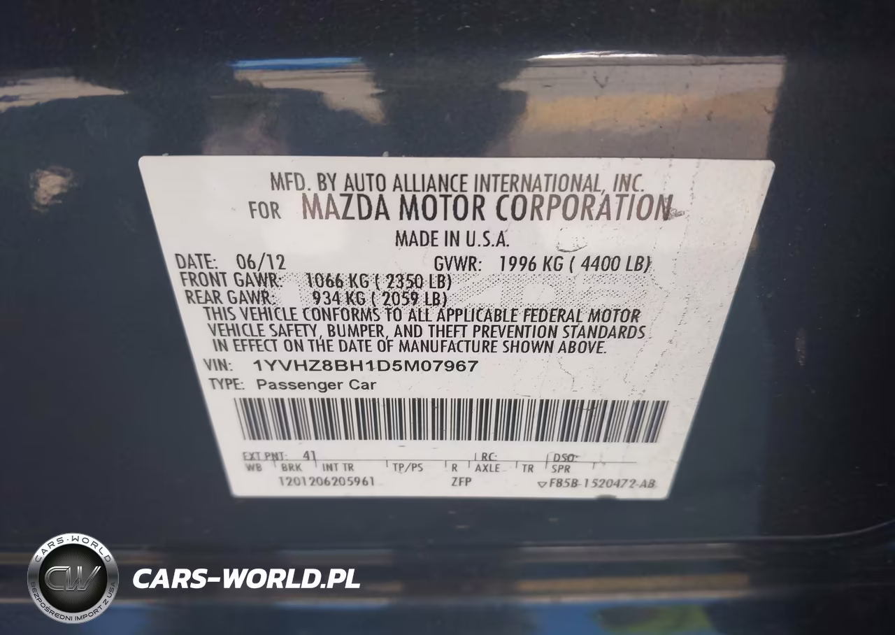 2013 Mazda Mazda6 I Sport VIN:1YVHZ8BH1D5M07967 - 9