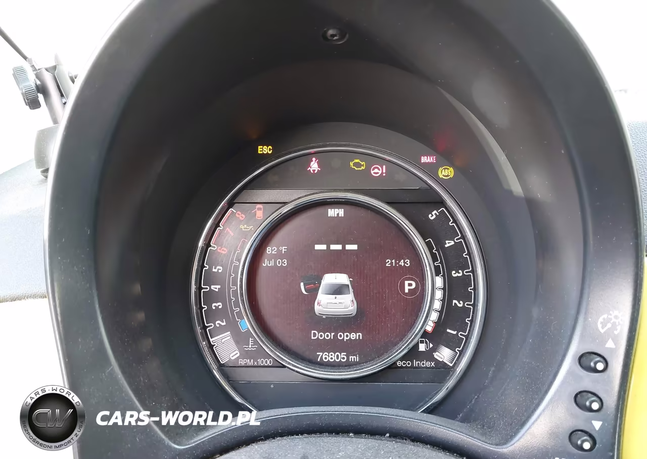 2015 Fiat 500 Pop VIN:3C3CFFAR7FT624664 - 7