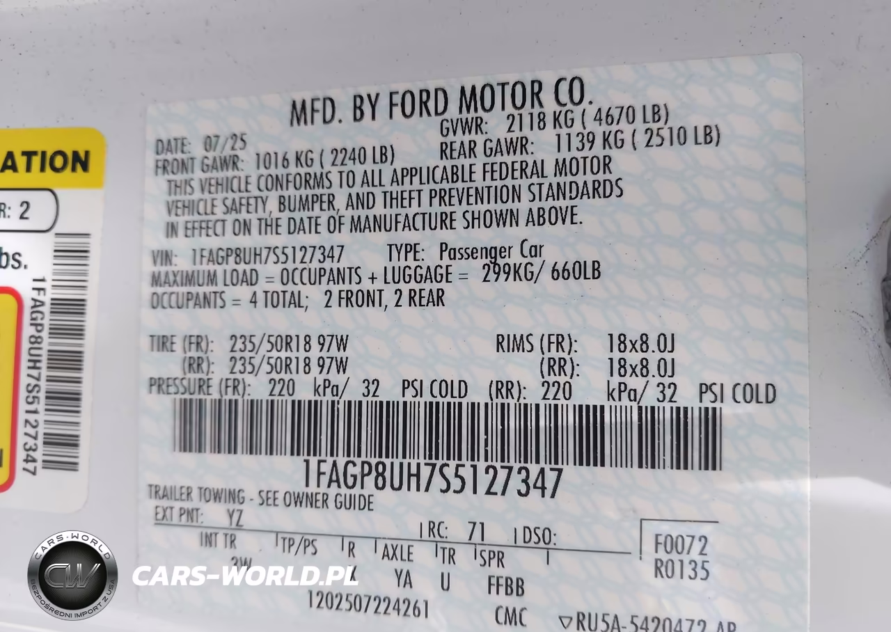 2025 Ford Mustang Ecoboost -Ecoboost Premium VIN:1FAGP8UH7S5127347 - 9