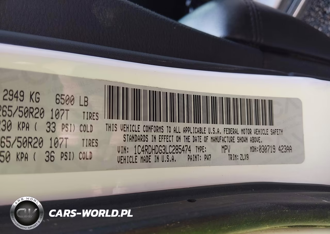 2020 Dodge Durango Sxt Rwd VIN:1C4RDHAG8LC268979 - 9