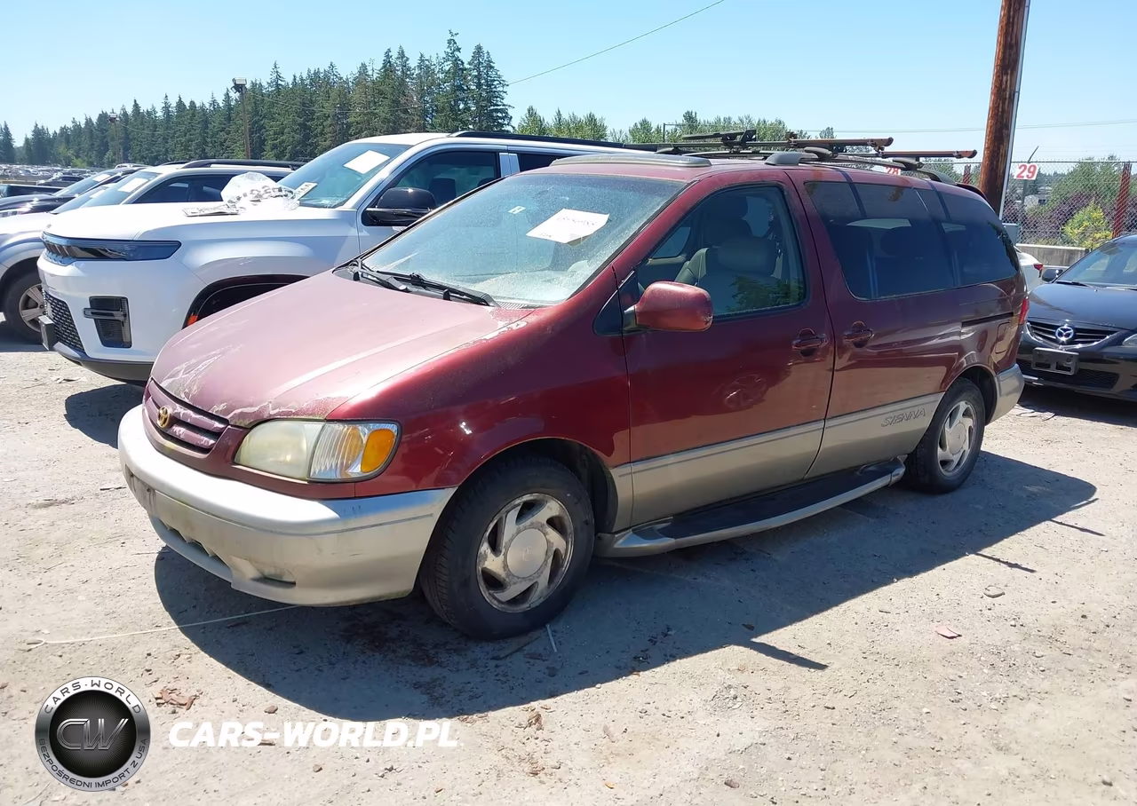 2002 Toyota Sienna Xle VIN:4T3ZF13C52U489222 - 2