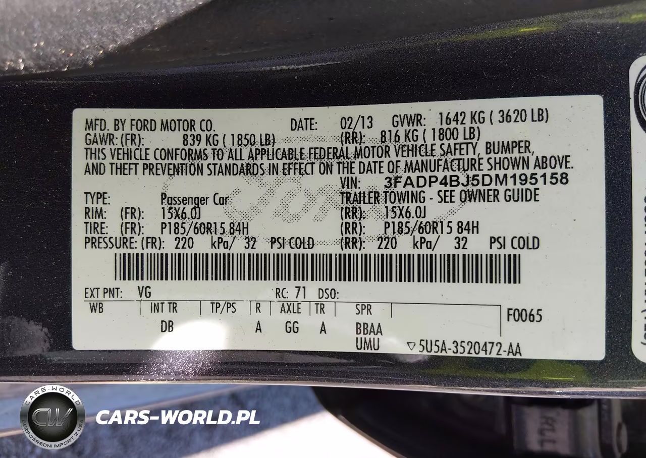 2013 Ford Fiesta Se VIN:3FADP4BJ5DM195158 - 9