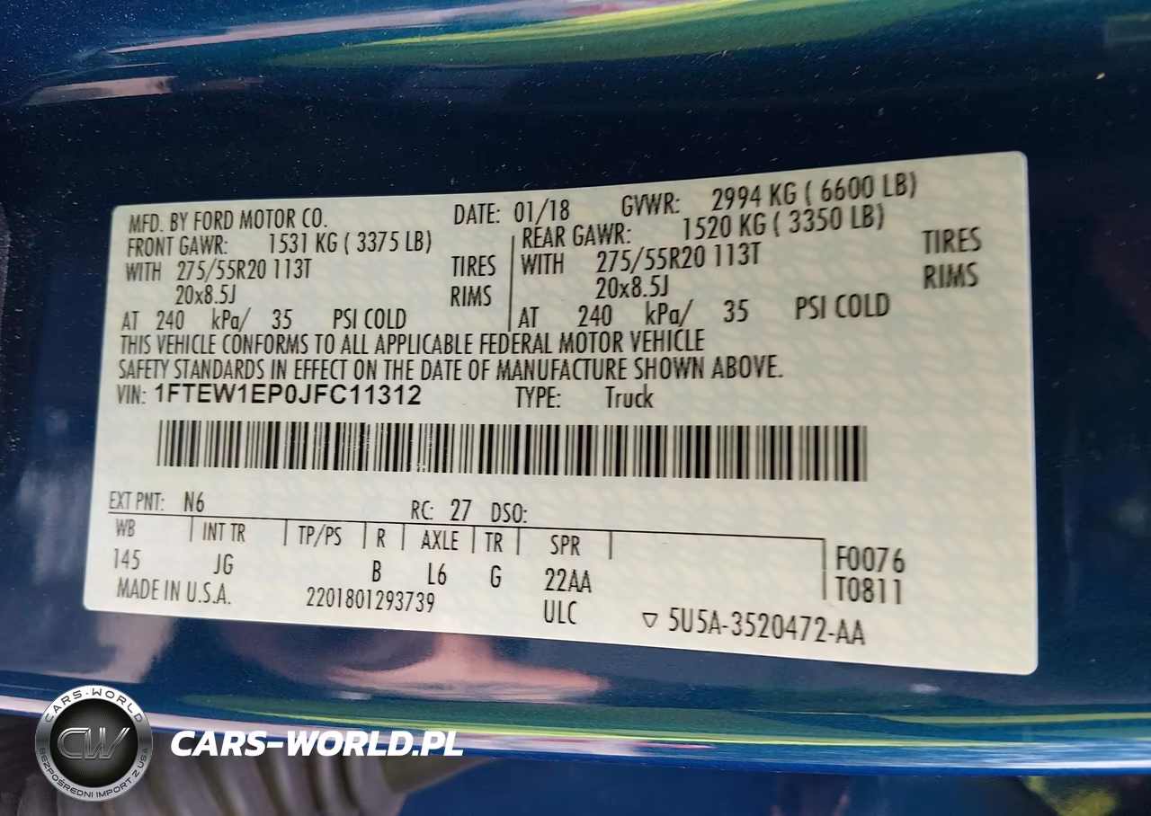 2018 Ford F-150 Lariat-Xl-Xlt VIN:1FTEW1EP0JFC11312 - 9