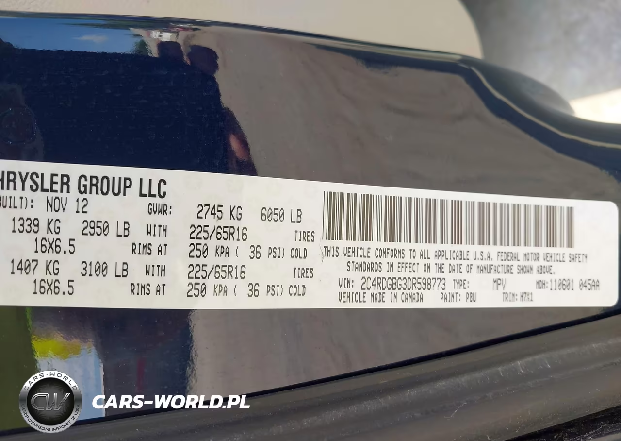 2013 Dodge Grand Caravan American Value Pkg VIN:2C4RDGBG3DR598773 - 9
