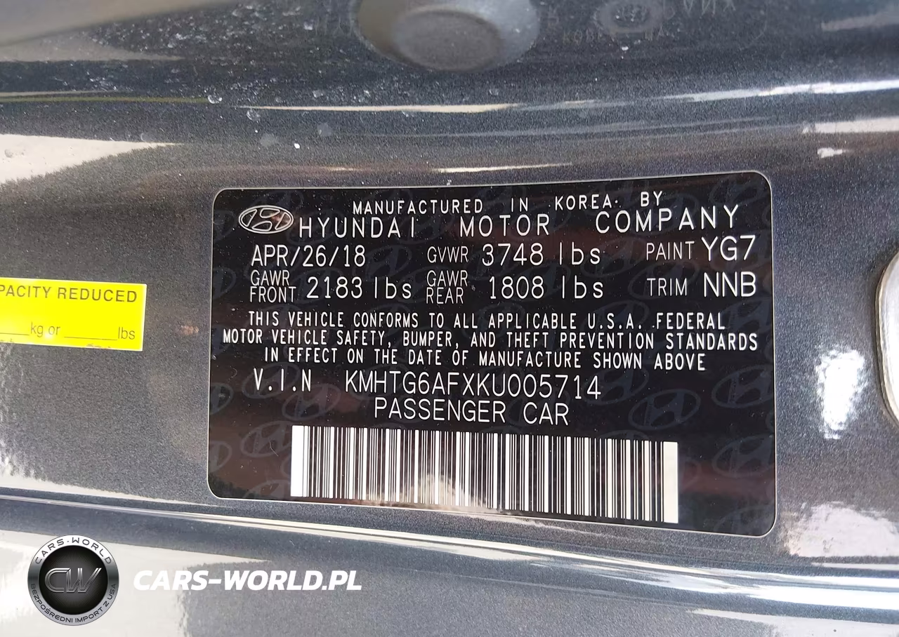 2019 Hyundai Veloster 2.0 Premium VIN:KMHTG6AFXKU005714 - 9