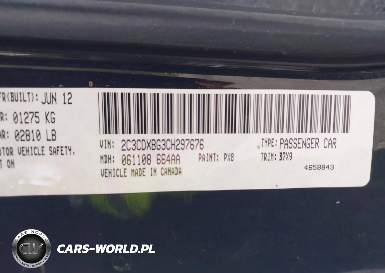 2012 Dodge Charger Se VIN:2C3CDXBG3CH297676 - 9
