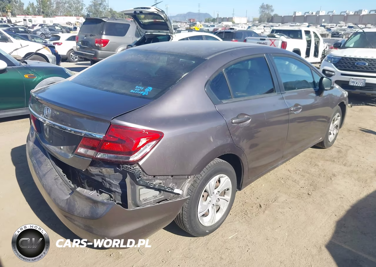 2013 Honda Civic Lx VIN:19XFB2F55DE292244 - 4