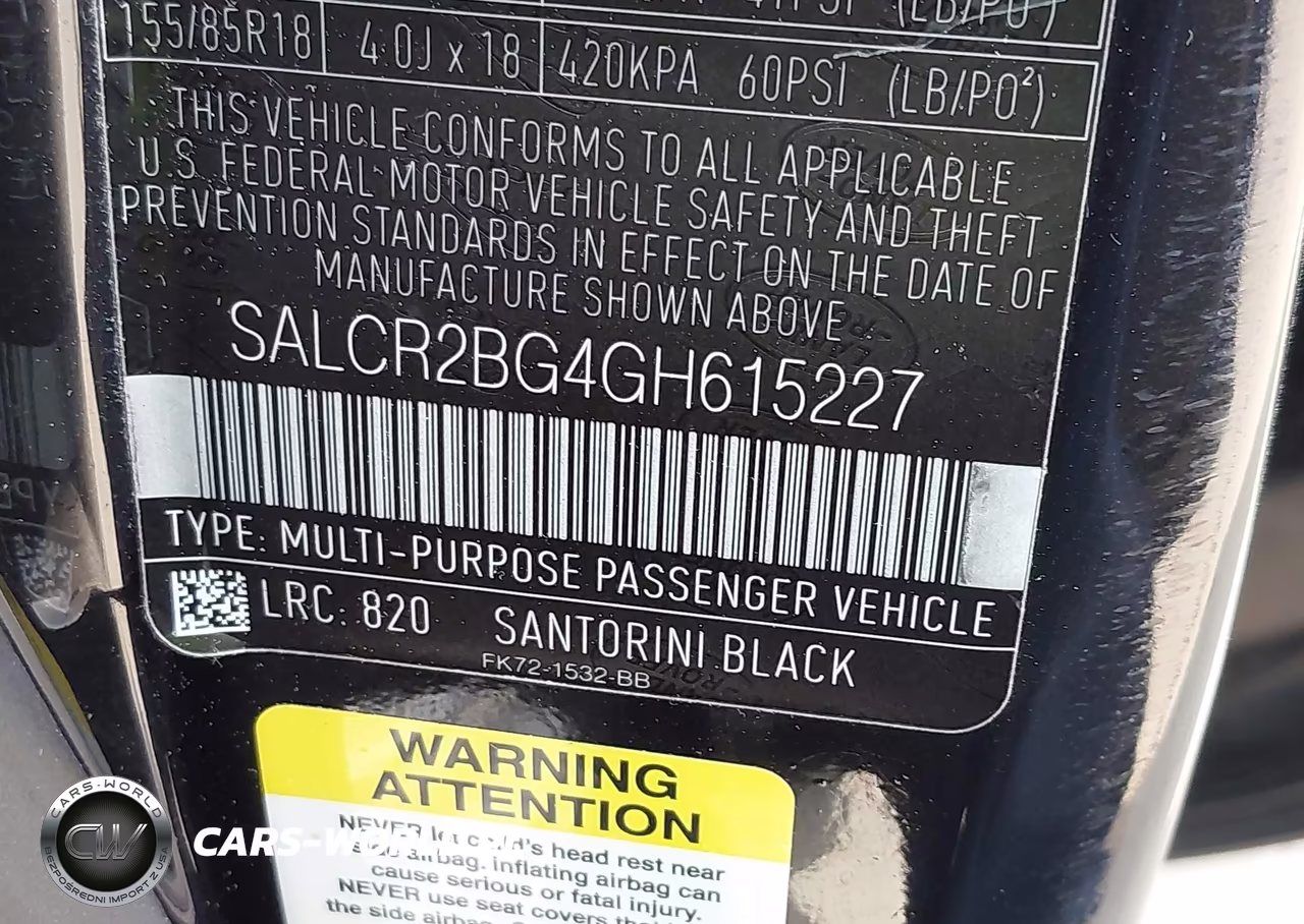 2016 Land Rover Discovery Sport Hse VIN:SALCR2BG4GH615227 - 9