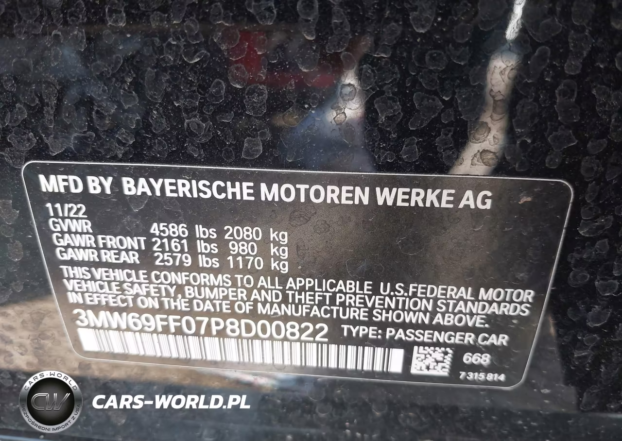 2023 BMW 330I VIN:3MW69FF07P8D00822 - 9