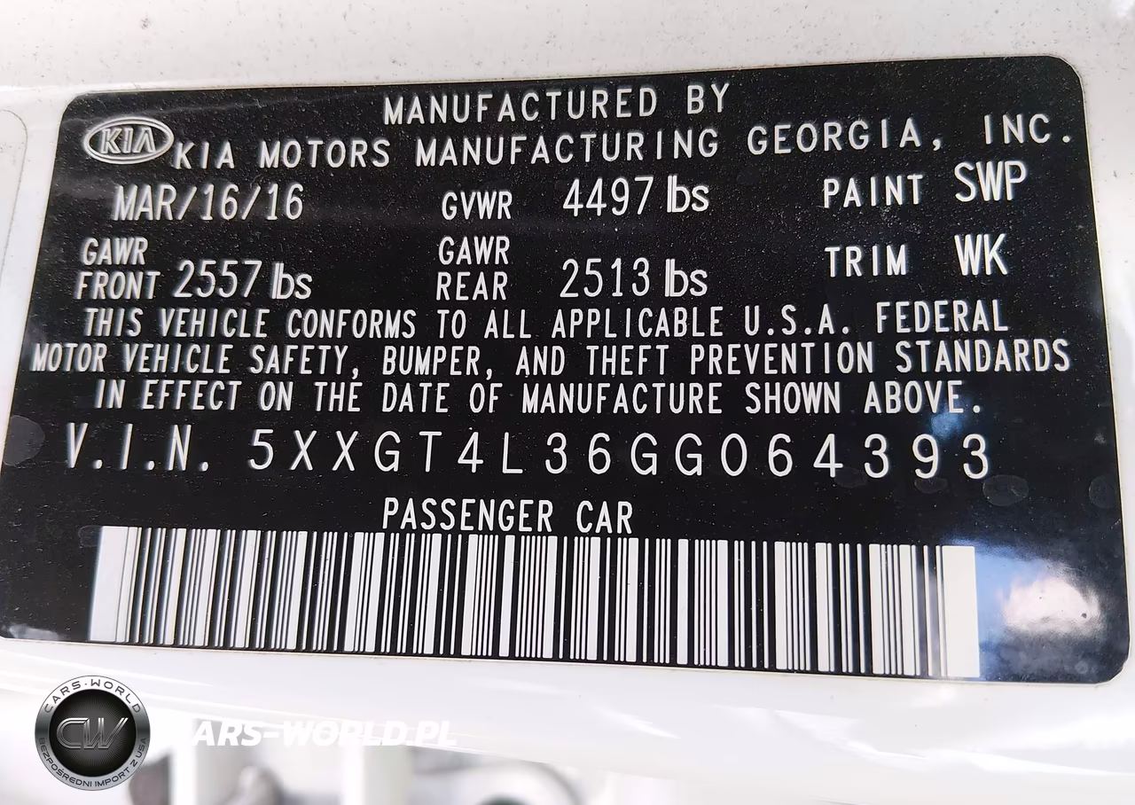 2016 Kia Optima Lx VIN:5XXGT4L36GG064393 - 9
