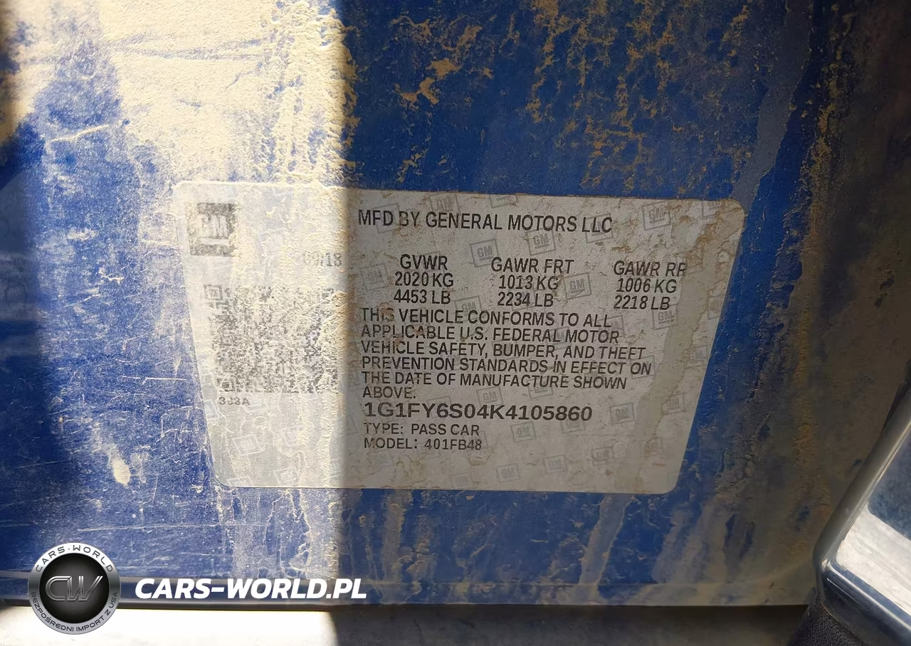 2019 Chevrolet Bolt Ev Lt VIN:1G1FY6S04K4105860 - 9