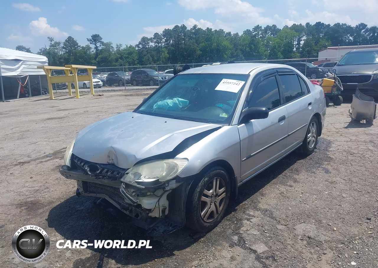 2004 Honda Civic Vp VIN:2HGES163X4H624897 - 2