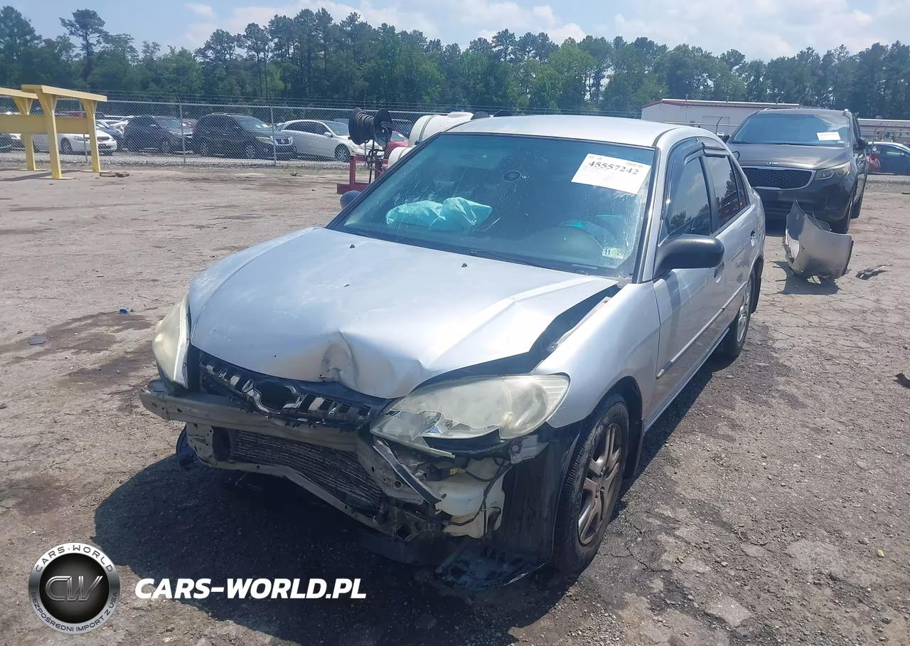 2004 Honda Civic Vp VIN:2HGES163X4H624897 - 6