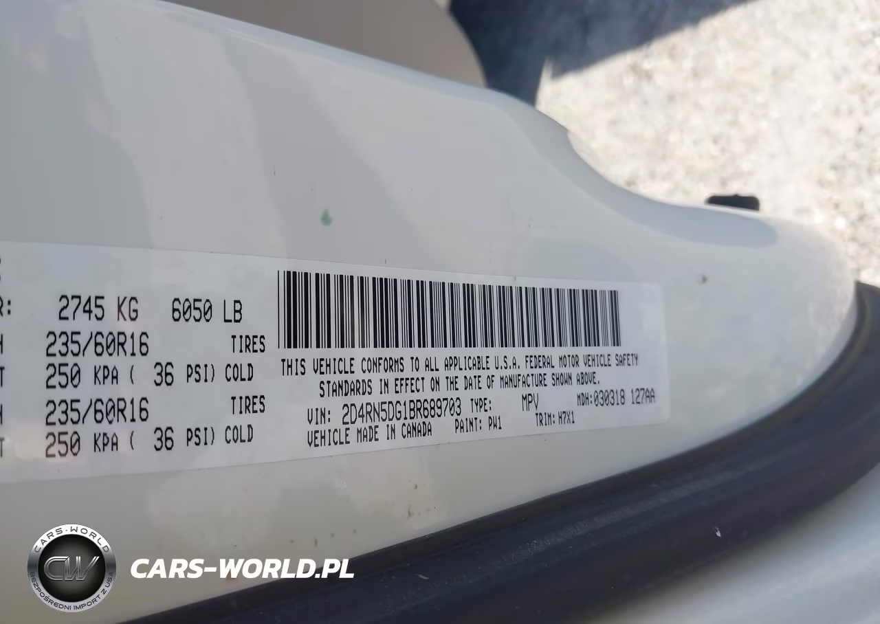2011 Dodge Grand Caravan Crew VIN:2D4RN5DG1BR689703 - 9