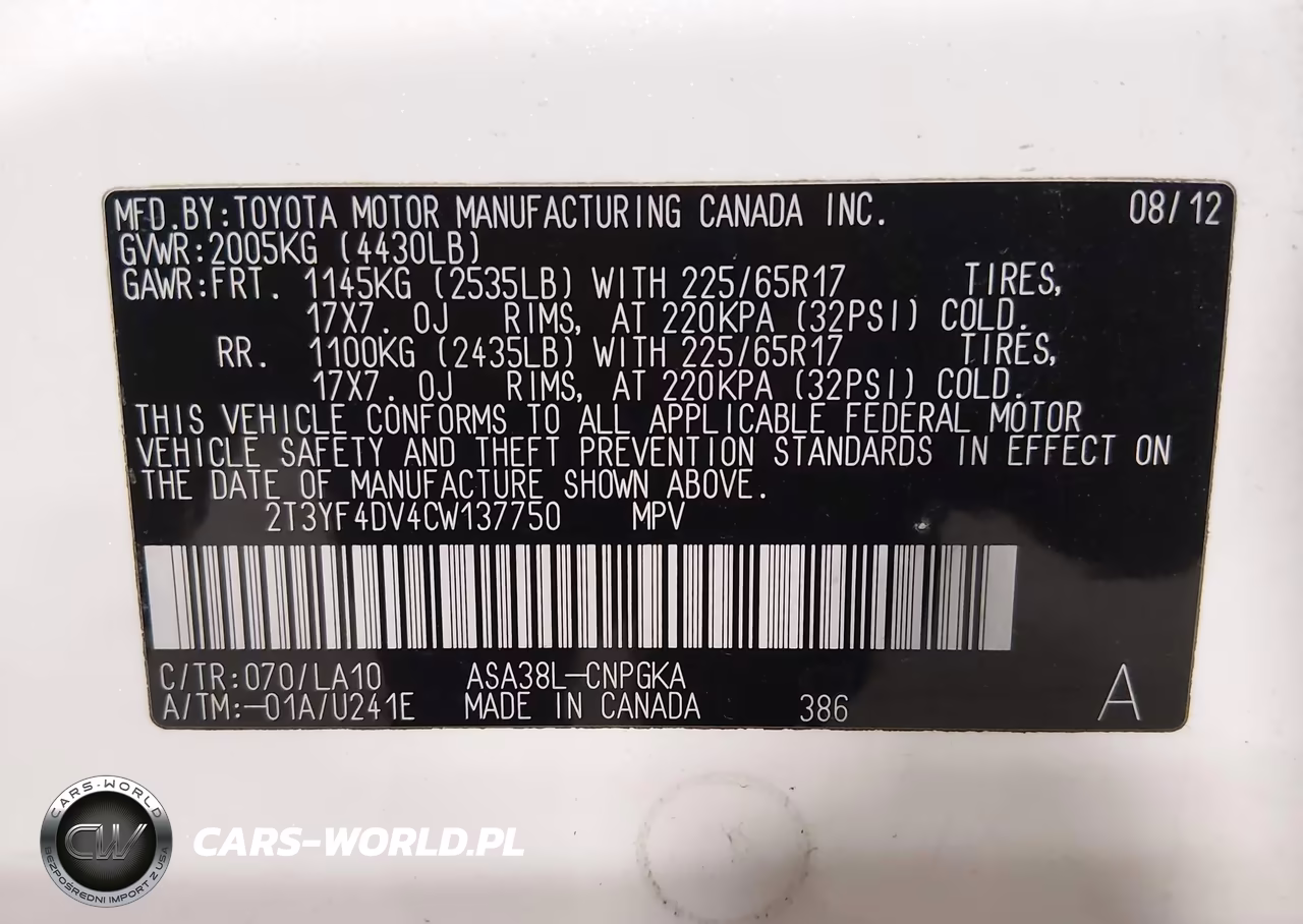 2012 Toyota Rav4 Limited VIN:2T3YF4DV4CW137750 - 9