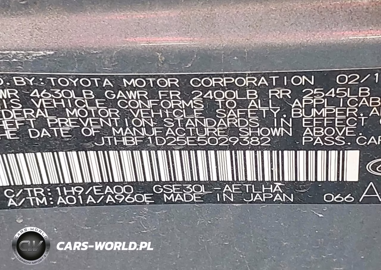 2014 Lexus Is 250 VIN:JTHBF1D25E5029382 - 9