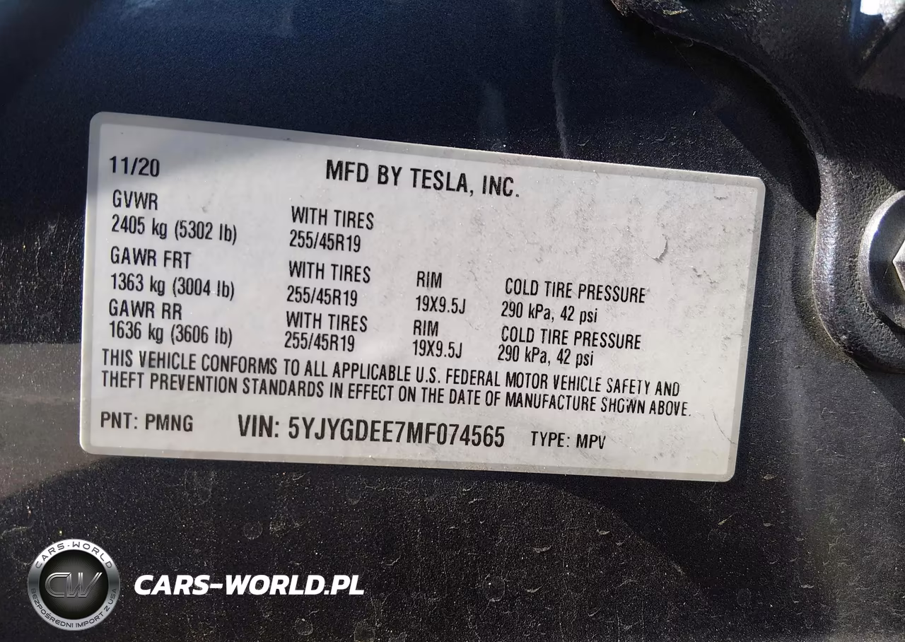 2021 Tesla Model Y Long Range Dual Motor All-Wheel Drive VIN:5YJYGDEE7MF074565 - 9