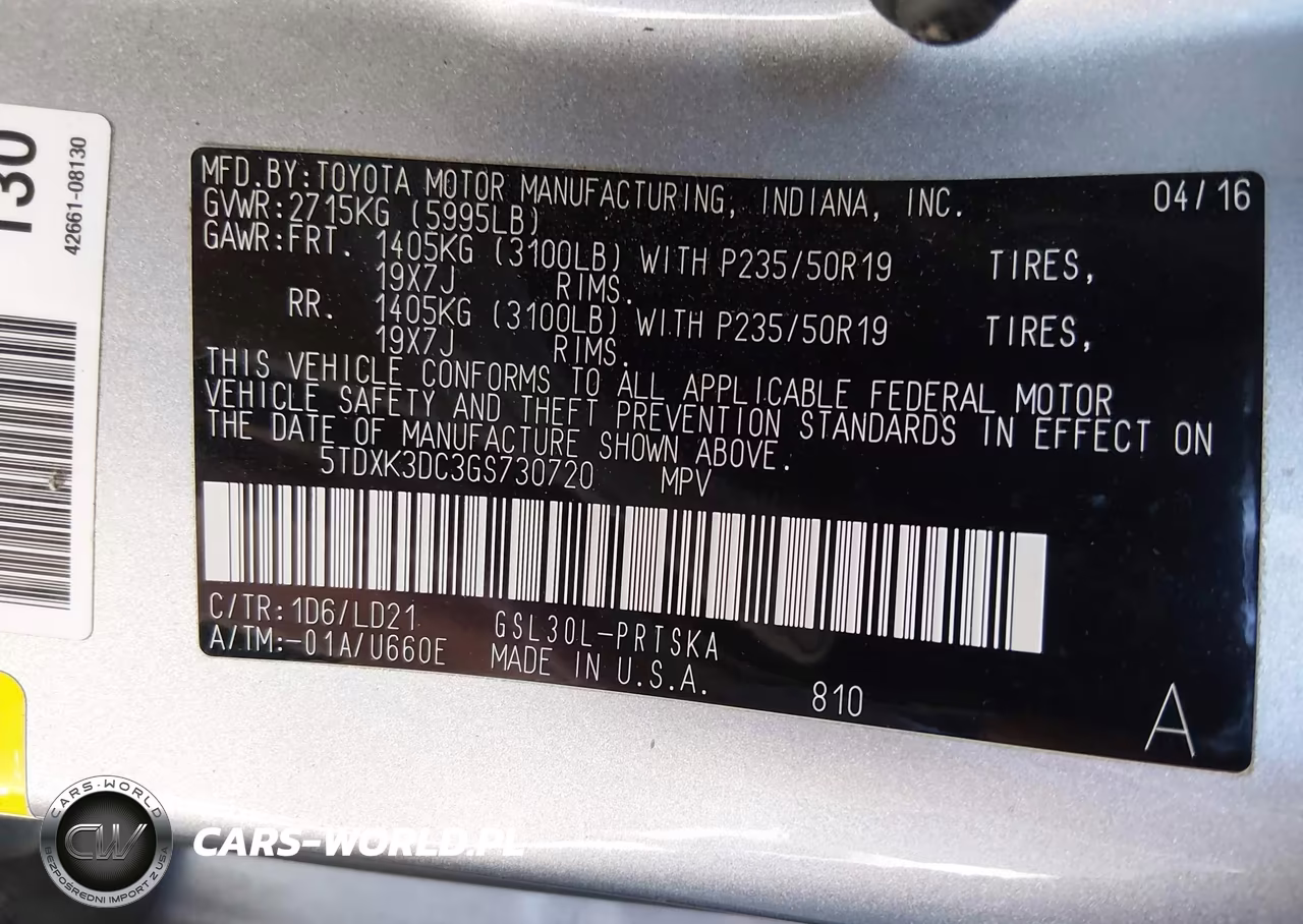 2016 Toyota Sienna Se Premium 8 Passenger VIN:5TDXK3DC3GS730720 - 9