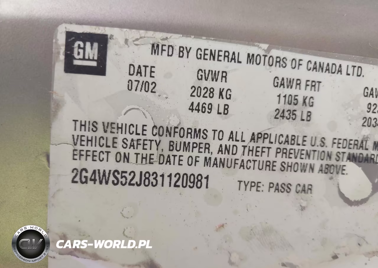 2003 Buick Century Custom VIN:2G4WS52J831120981 - 9