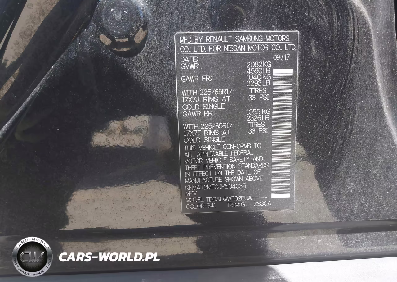 2018 Nissan Rogue Sv VIN:KNMAT2MT0JP504035 - 9