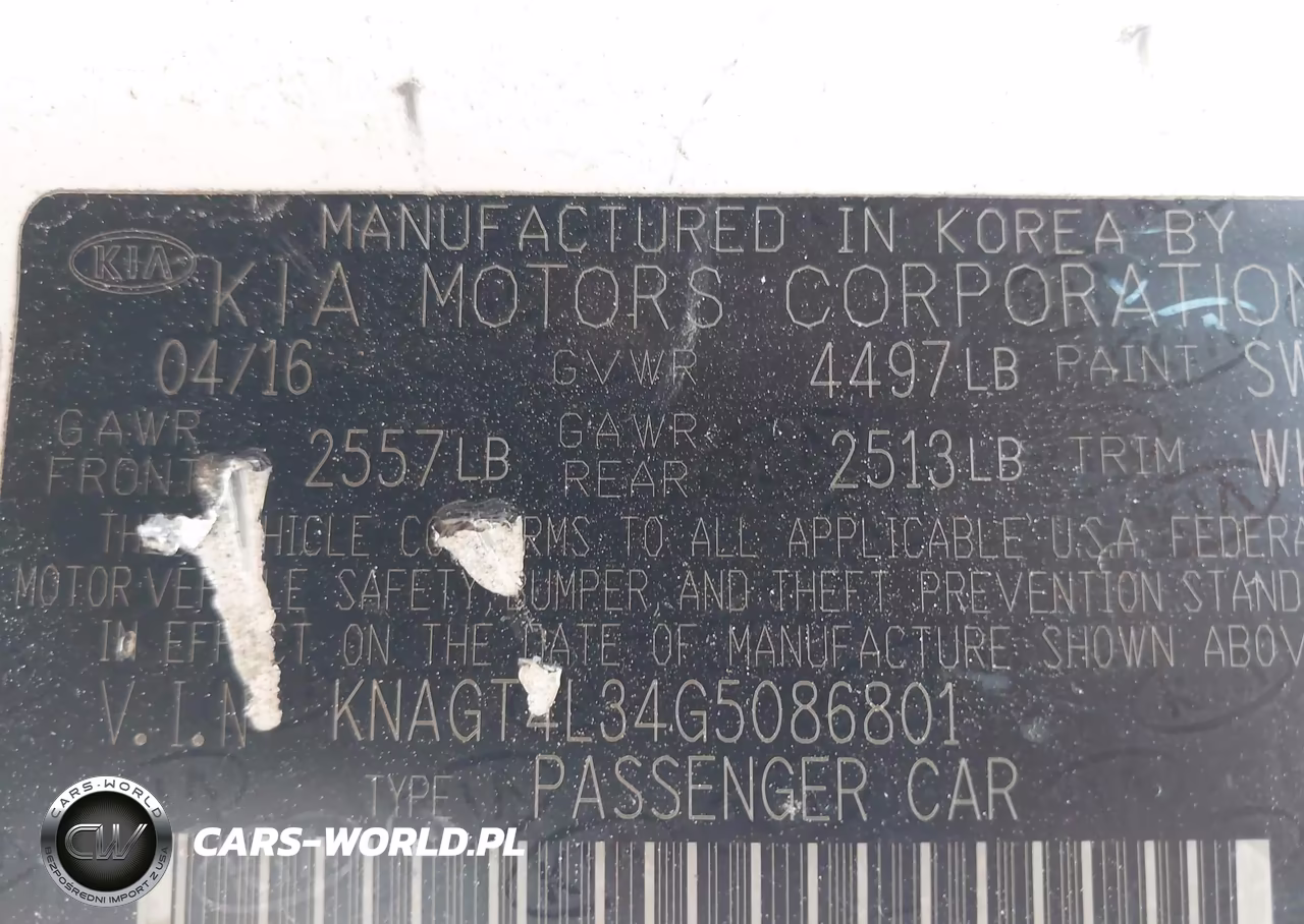 2016 Kia Optima Lx VIN:KNAGT4L34G5086801 - 9