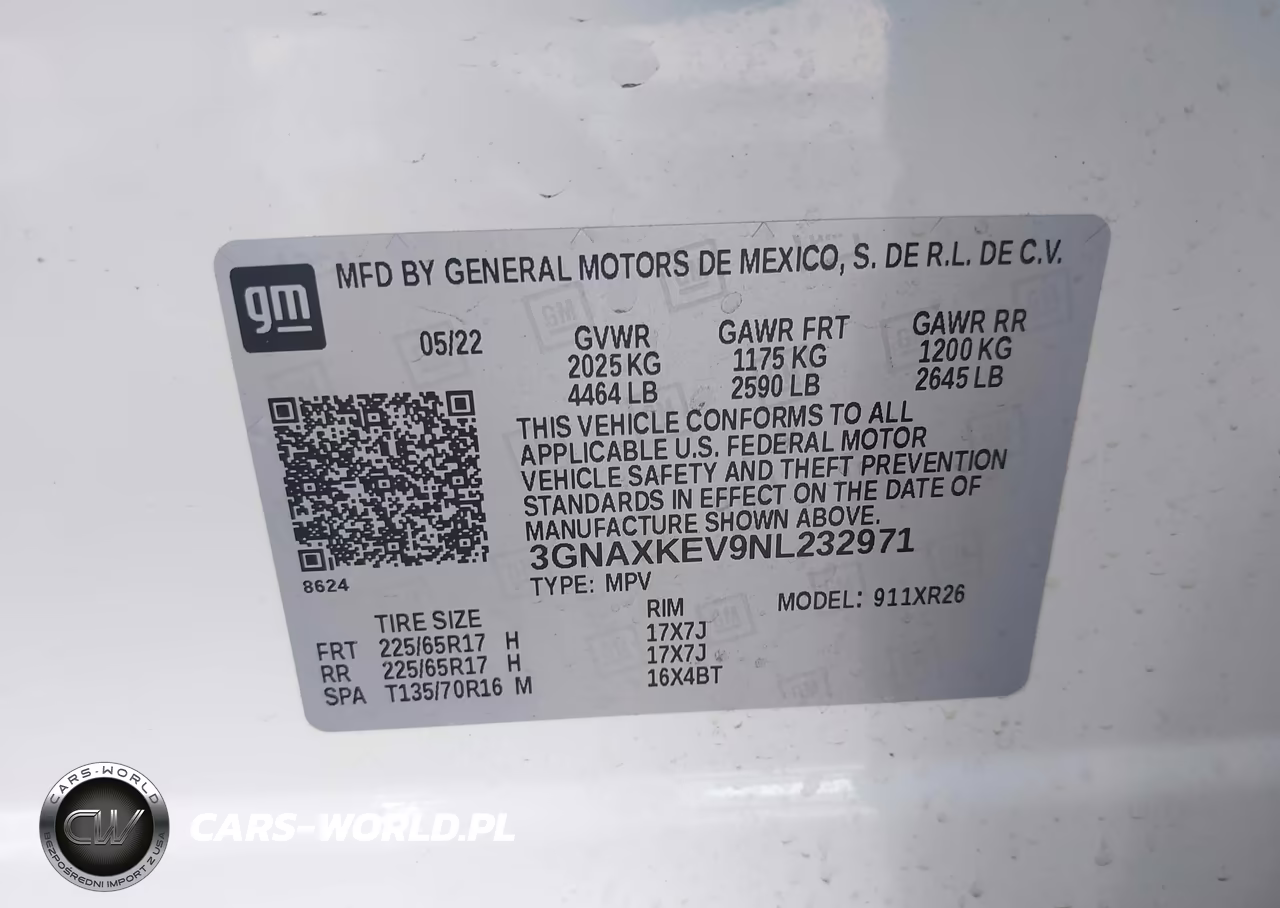 2022 Chevrolet Equinox Fwd Lt VIN:3GNAXKEV9NL232971 - 9