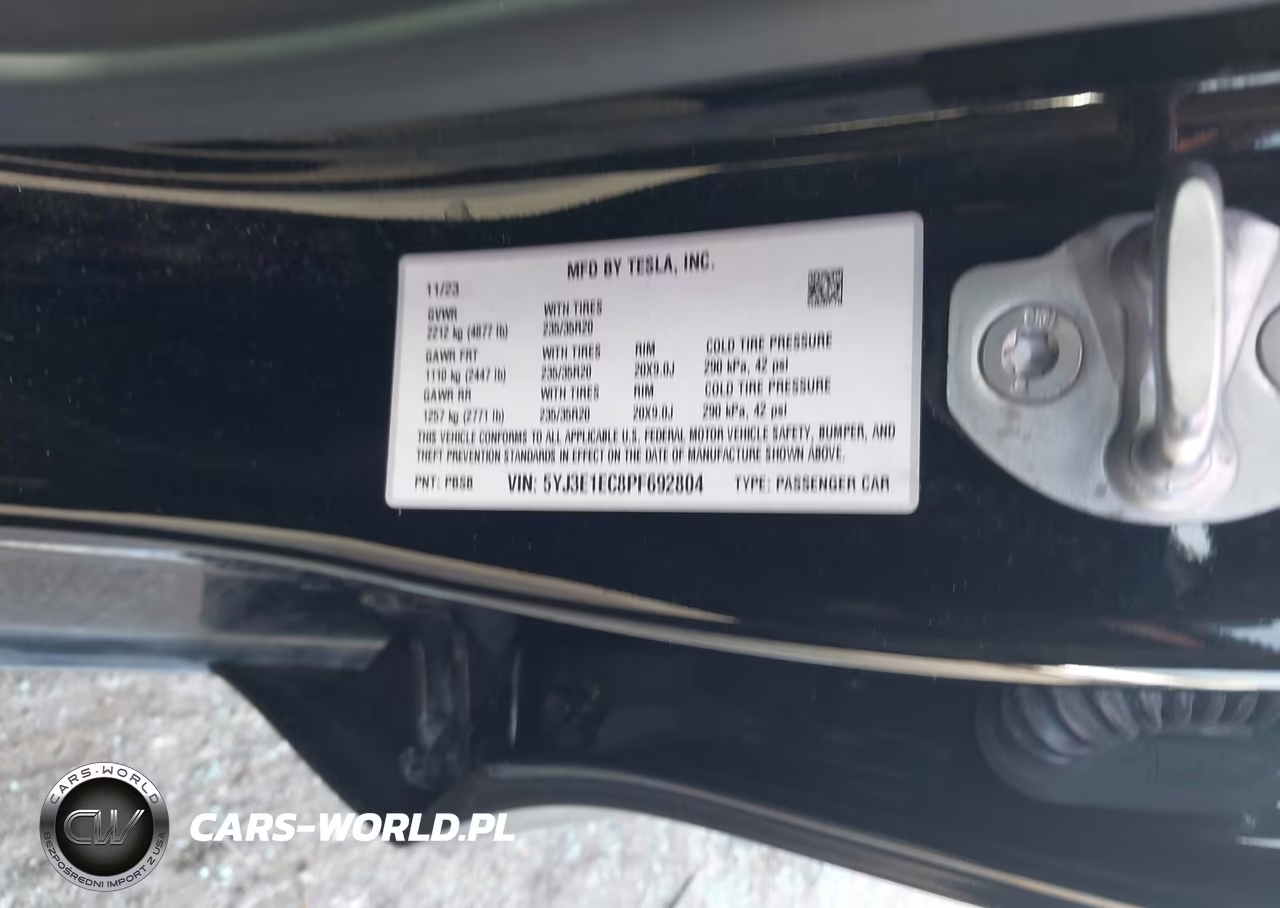 2023 Tesla Model 3 Performance Dual Motor All-Wheel Drive VIN:5YJ3E1EC8PF692804 - 9