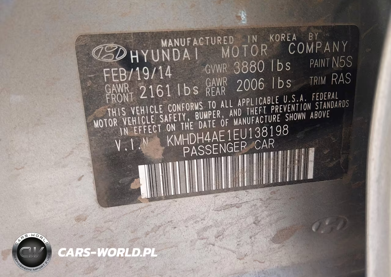 2014 Hyundai Elantra Se VIN:KMHDH4AE1EU138198 - 9