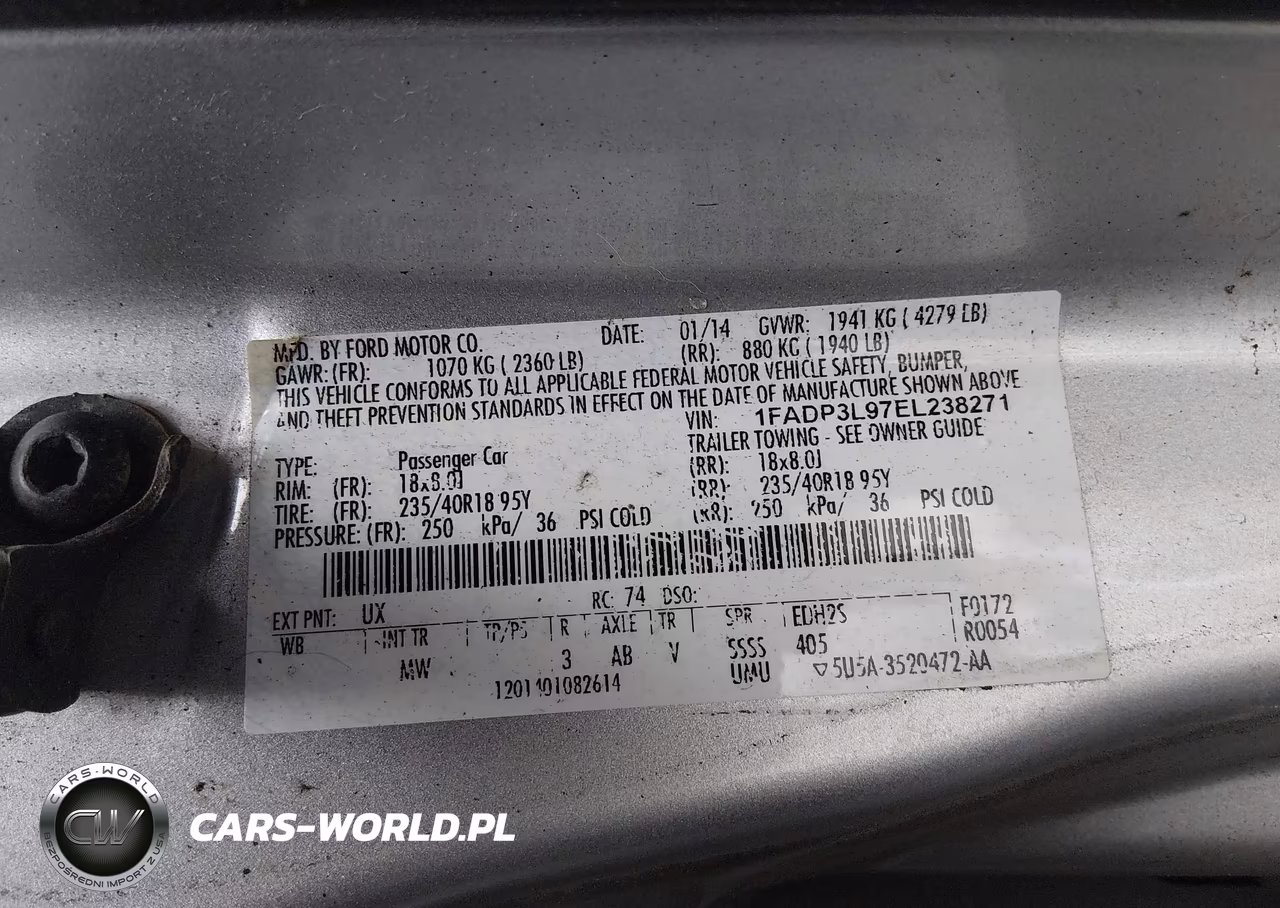 2014 Ford Focus St VIN:1FADP3L97EL238271 - 9
