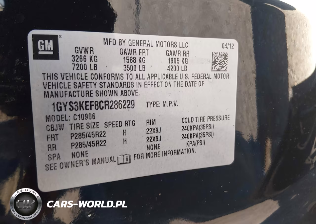 2012 Cadillac Escalade Esv Platinum Edition VIN:1GYS3KEF8CR286229 - 9