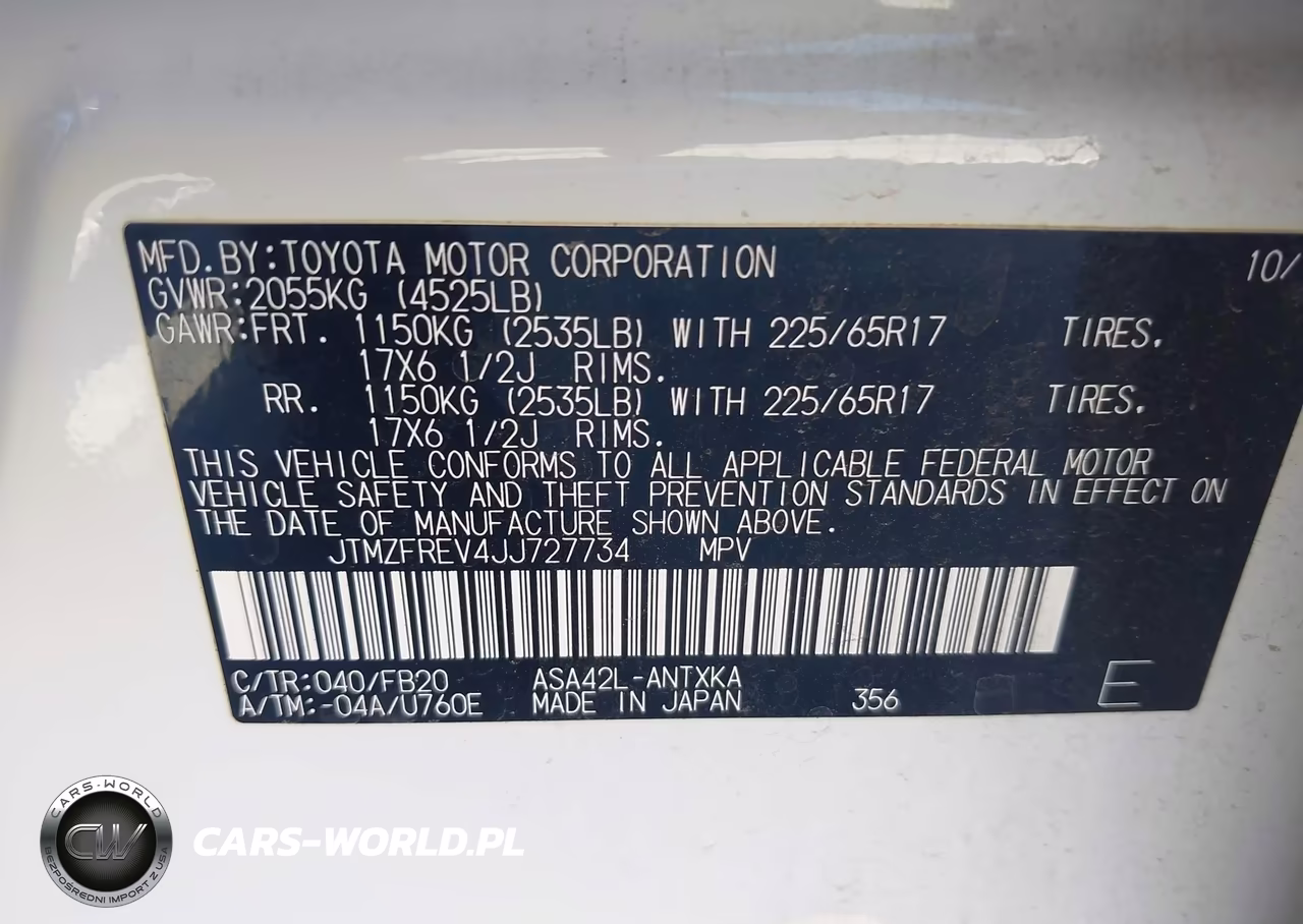 2018 Toyota Rav4 Le VIN:JTMZFREV4JJ727734 - 9