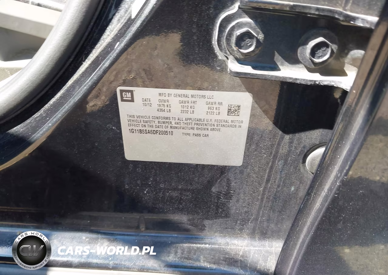 2013 Chevrolet Malibu 1Ls VIN:1G11B5SA6DF200510 - 9