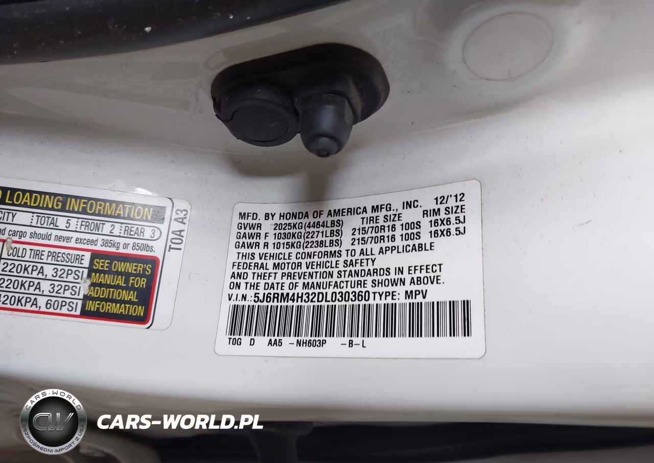 2013 Honda Cr-V Lx VIN:5J6RM4H32DL030360 - 9