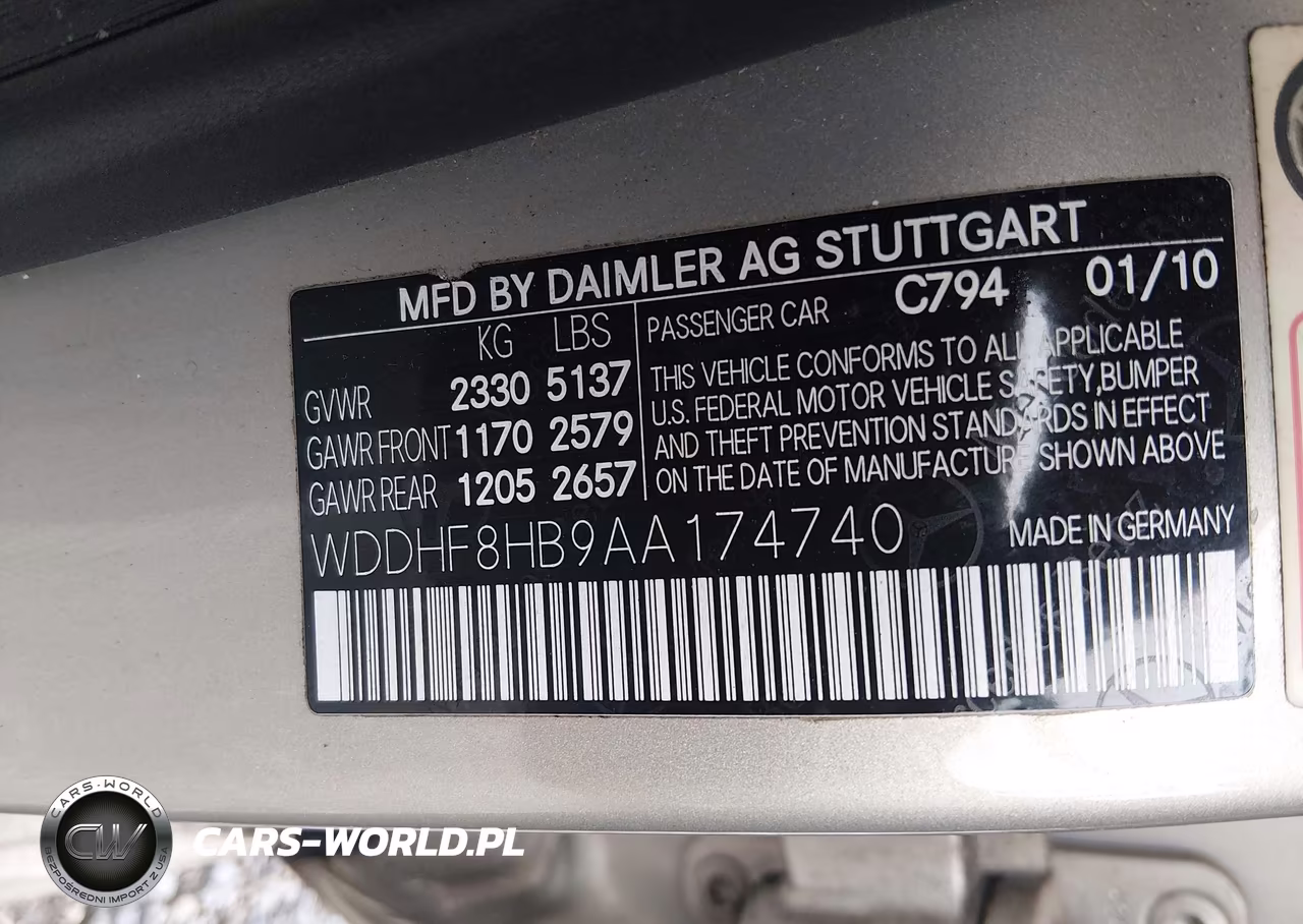 2010 Mercedes-Benz E 350 4Matic VIN:WDDHF8HB9AA174740 - 9