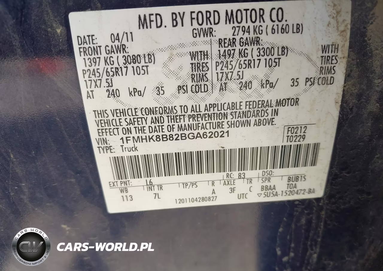 2011 Ford Explorer VIN:1FMHK8B82BGA62021 - 9