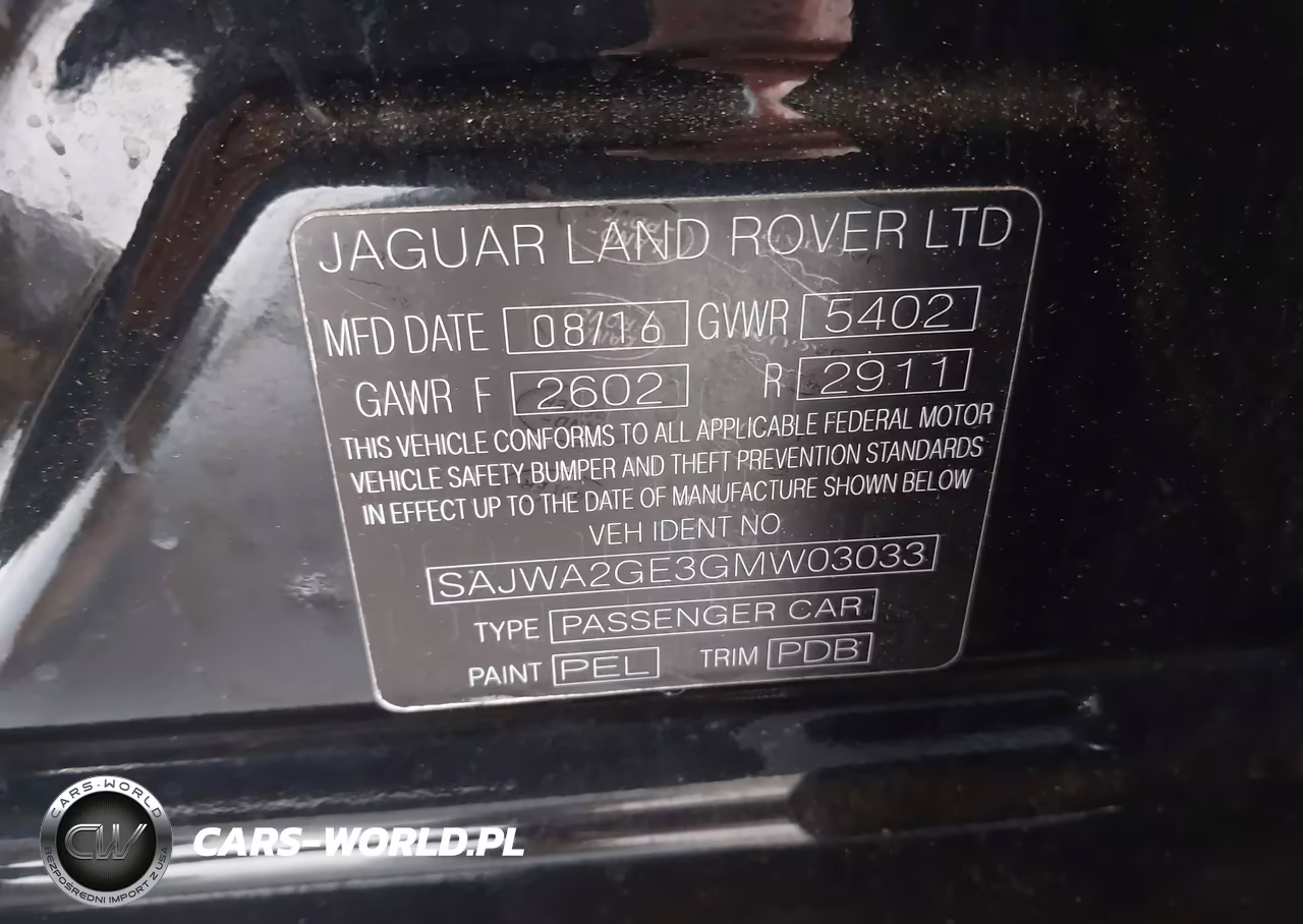 2016 Jaguar Xj Xjl Supercharged VIN:SAJWA2GE3GMW03033 - 9