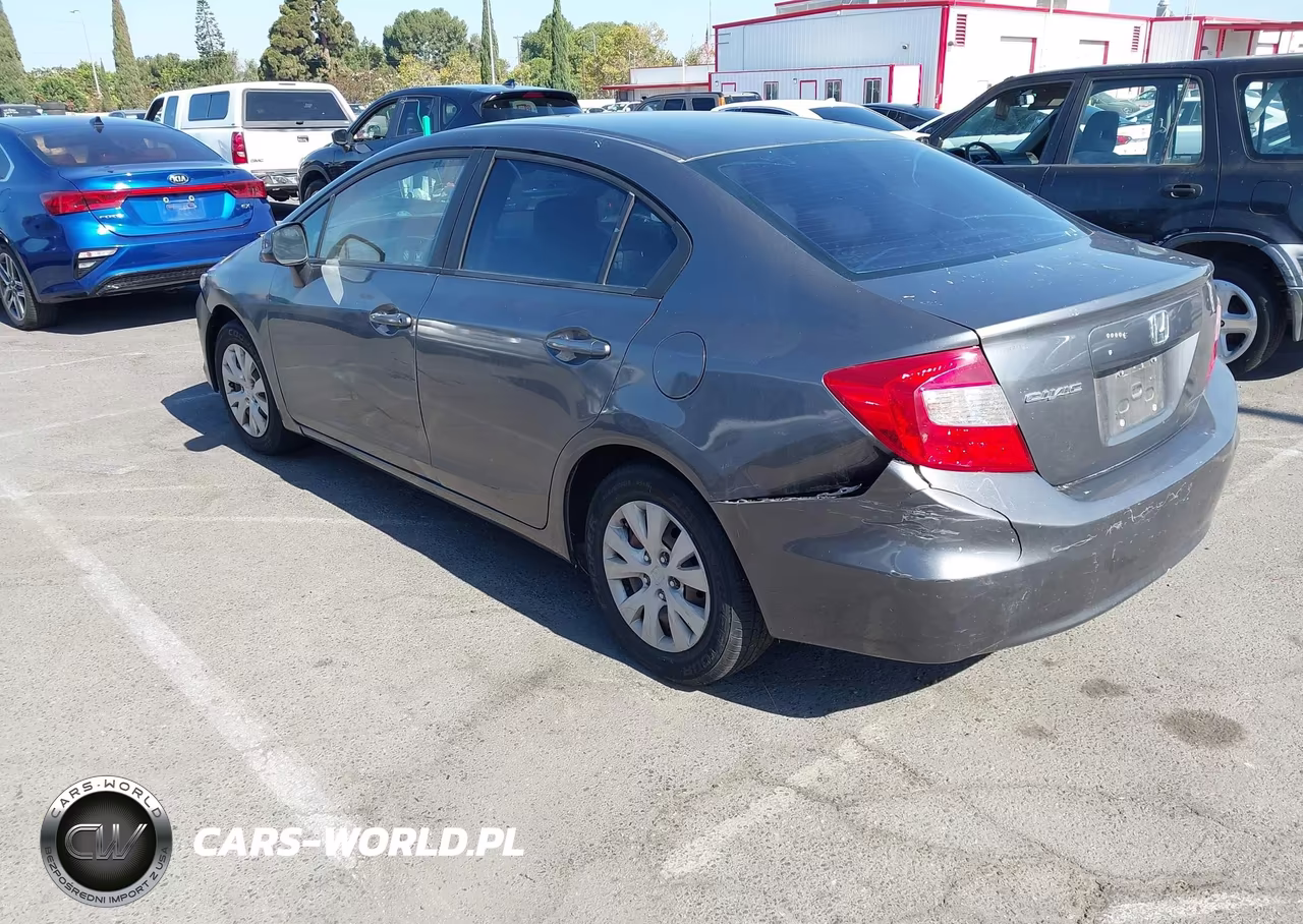 2012 Honda Civic Lx VIN:19XFB2F51CE379637 - 3