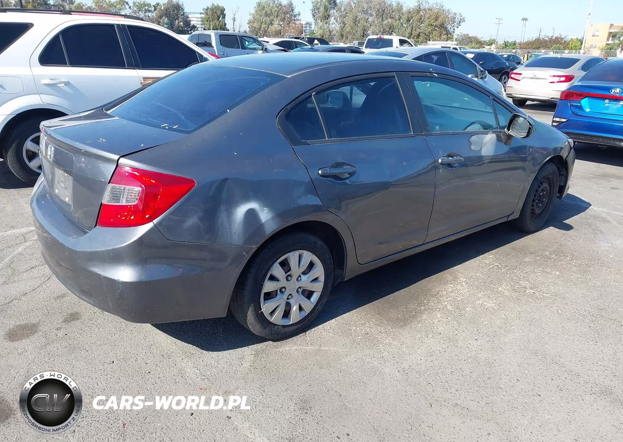 2012 Honda Civic Lx VIN:19XFB2F51CE379637 - 4