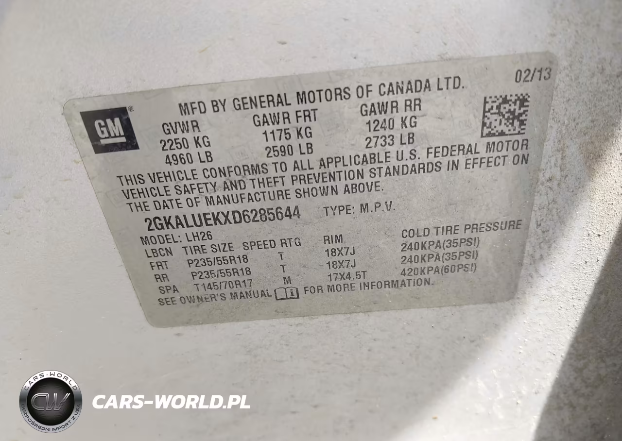 2013 GMC Terrain Slt-1 VIN:2GKALUEKXD6285644 - 9