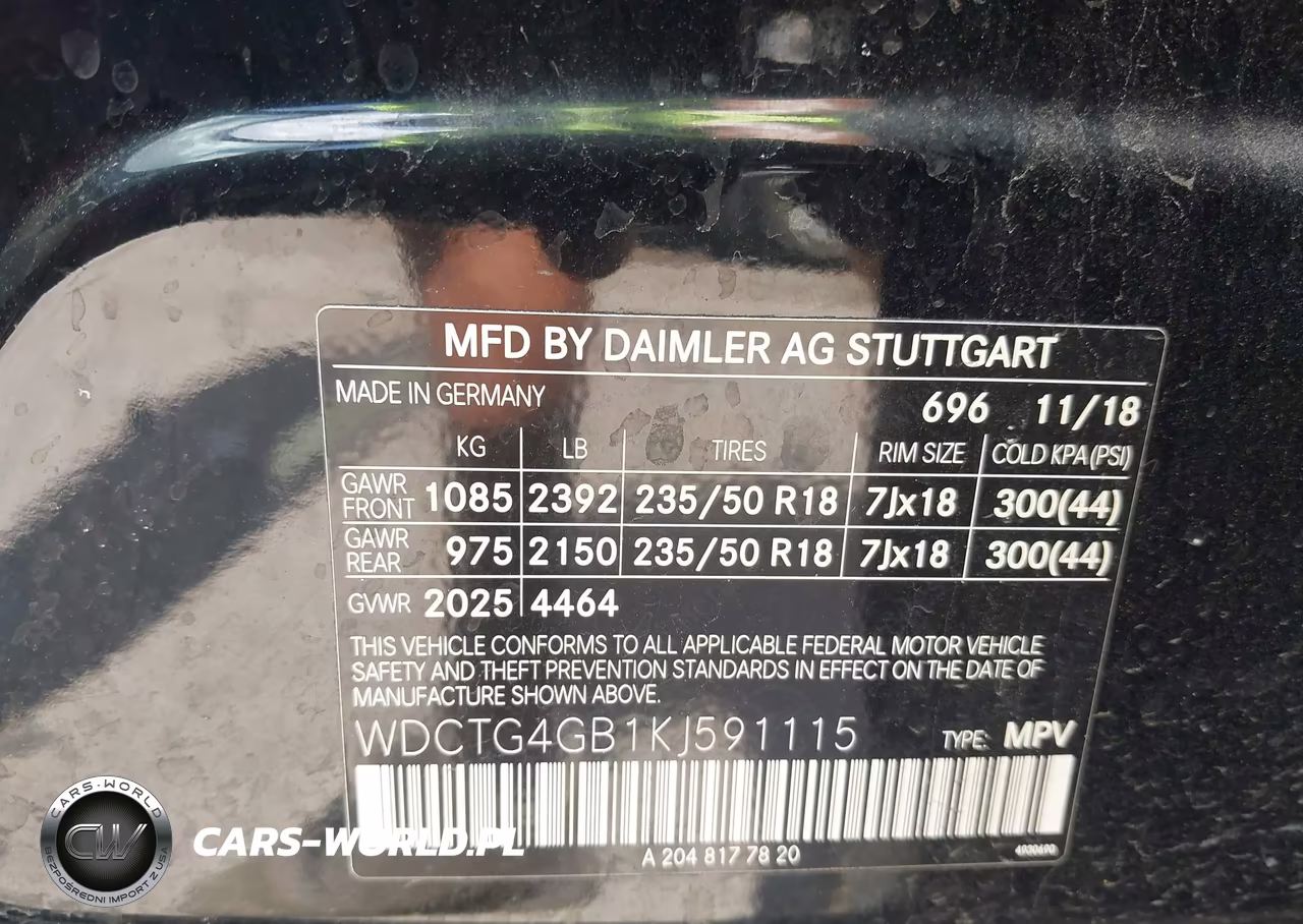 2019 Mercedes-Benz Gla 250 4Matic VIN:WDCTG4GB1KJ591115 - 9