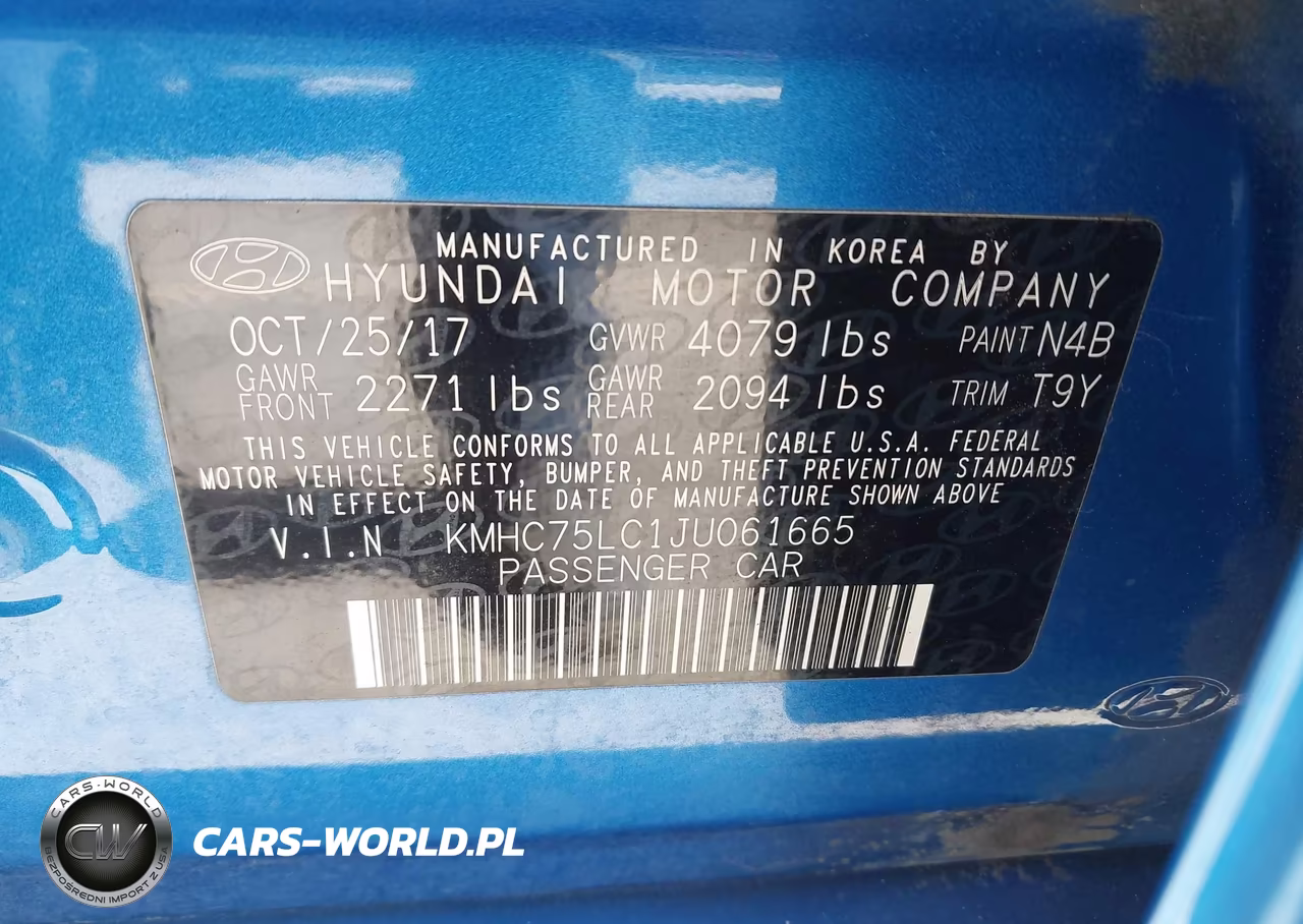 2018 Hyundai Ioniq Hybrid Sel VIN:KMHC75LC1JU061665 - 9