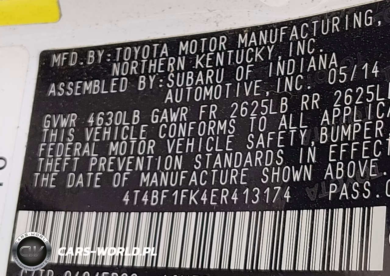2014 Toyota Camry Le VIN:4T4BF1FK4ER413174 - 9